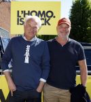 Amsterdam 22 april 2026
Presentatie nieuwe L Homo . Nicolas Keenan staat op de cover . Bob Sikkes met partner Michiel Engbers