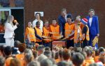 Zeewolde 17 april 2026
Koning Willem Alexander bezoekt de koningsspelen in Zeewolde . Britt Dekker presenteert het .