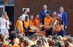 Zeewolde 17 april 2026
Koning Willem Alexander bezoekt de koningsspelen in Zeewolde . Britt Dekker presenteert het .