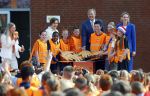 Zeewolde 17 april 2026
Koning Willem Alexander bezoekt de koningsspelen in Zeewolde . Britt Dekker presenteert het .