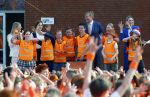 Zeewolde 17 april 2026
Koning Willem Alexander bezoekt de koningsspelen in Zeewolde . Britt Dekker presenteert het .