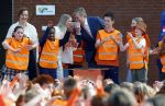 Zeewolde 17 april 2026
Koning Willem Alexander bezoekt de koningsspelen in Zeewolde . Britt Dekker presenteert het .