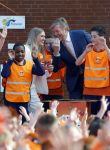 Zeewolde 17 april 2026
Koning Willem Alexander bezoekt de koningsspelen in Zeewolde . Britt Dekker presenteert het .