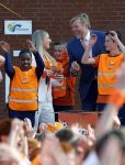 Zeewolde 17 april 2026
Koning Willem Alexander bezoekt de koningsspelen in Zeewolde . Britt Dekker presenteert het .