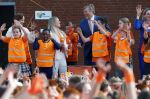 Zeewolde 17 april 2026
Koning Willem Alexander bezoekt de koningsspelen in Zeewolde . Britt Dekker presenteert het .