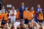 Zeewolde 17 april 2026
Koning Willem Alexander bezoekt de koningsspelen in Zeewolde . Britt Dekker presenteert het .