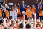 Zeewolde 17 april 2026
Koning Willem Alexander bezoekt de koningsspelen in Zeewolde . Britt Dekker presenteert het .