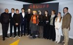 Amsterdam 21 maart 2026
Premiere docu over Johan Cruijff in de Johan Cruijff Arena .   Jordi Cruijff Danny Cruijff en Danae Cruijff (vriendin Danae) en Susila Cruijff