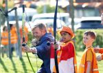Zeewolde 17 april 2026
Koning Willem Alexander bezoekt de koningsspelen in Zeewolde . Britt Dekker presenteert het .