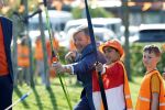 Zeewolde 17 april 2026
Koning Willem Alexander bezoekt de koningsspelen in Zeewolde . Britt Dekker presenteert het .