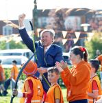 Zeewolde 17 april 2026
Koning Willem Alexander bezoekt de koningsspelen in Zeewolde . Britt Dekker presenteert het .