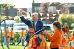 Zeewolde 17 april 2026
Koning Willem Alexander bezoekt de koningsspelen in Zeewolde . Britt Dekker presenteert het .