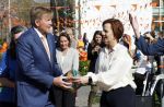 Zeewolde 17 april 2026
Koning Willem Alexander bezoekt de koningsspelen in Zeewolde . Britt Dekker presenteert het .