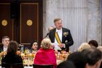 Amsterdam 23 april 2026
Koning Willem Alexander en Koningin Maxima tijdens het diner voor het Corps Diplomatique in het Koninklijk Paleis