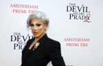 Amsterdam 28 april 2026
Premiere The Devil wears Prada 2 in Tuschinski . Miss Envy PPeru kwam met partner