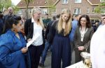Amsterdam 17 april 2027
Prinses Amalia bezoekt op uitnodiging van Burgemeester Femke Halsema diverse plekken in Amsterdam waaronder os de Zeedijk / wallen .