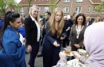 Amsterdam 17 april 2027
Prinses Amalia bezoekt op uitnodiging van Burgemeester Femke Halsema diverse plekken in Amsterdam waaronder os de Zeedijk / wallen .