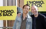 Amsterdam 22 april 2026
Presentatie nieuwe L Homo . Nicolas Keenan staat op de cover . Ramon Mesman met partner