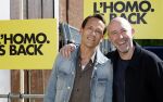 Amsterdam 22 april 2026
Presentatie nieuwe L Homo . Nicolas Keenan staat op de cover . Ramon Mesman met partner