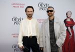 Amsterdam 28 april 2026
Premiere The Devil wears Prada 2 in Tuschinski . Tommy Driessen met partner