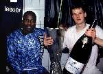 1992
Stanley Menzo en Wim Jonk beide spelend voor AJAX met de behaalde UEFA-CUP