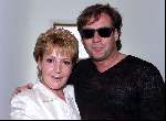 Hilversum 5 mei 2000
1e uitzending Radio Nationaal.
Marianne Weber en Gerard Joling met zonnebril
