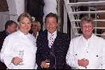 Naarden 28 mei 2000
Brunch bij het Arsenaal.
Paul Fagel Otto Lenselink en Jan des Bouvrie