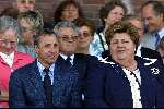 Amsterdam 13 mei 2000
Heropening Olympisch Stadion door Prins Willem Alexander
Johan Cruyff en Erica Terpstra