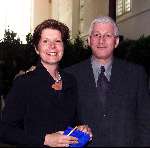 Naarden 27 mei 2000
Maartje van Weegen en Joop Daalmeijer
bij afscheidsreceptie Joop vd Ende