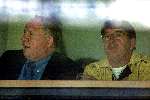 Eindhoven, 28 april 2001
Wedstrijd tussen EVV Eindhoven -FC Den Bosch, eindstand 2-2.
Christ v Kasteren en Frans Maes ( Vie D\'or) rechts