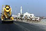 Dubai 8 mei 2001
Kamelendrijvers kamelenraces Erg jonge Kamelenjockeys ( v.a. 7 jaar) voor het rijden van wedstrijden en vooral het gokken voor de ouderen