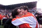 Eindhoven 6 mei 2001
PSV-Heerenveen 3-0
PSV landskampioen.
Ruud v Nistelrooy en Arnold Bruggink