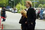 Hilversum 30 mei 2002
Begrafenis Bart de Graaff
Adam Curry en Patricia Paay
