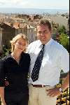 Cannes 4 mei 2002
Arnold Verhoeven en zijn vrouw Debbie