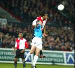 Rotterdam 21 maart 2002
Feyenoord-PSV 1-1 kwartfinale uefa cup
Pierre v Hooijdonk en Ernest Faber