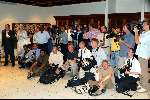Curacao 7 mei 2002
Prins Willem Alexander en Maxima op Curacao met persconferentie  ivm Pim Fortuyn
Fotograferende Pers