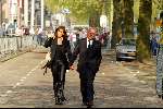 Rotterdam 9 mei 2002
Bloemen en publiek bij afscheid nemen van Pim Fortuyn.
Harry Mens met vriendin