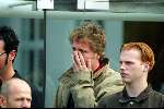 Hilversum 30 mei 2002
Begrafenis Bart de Graaff.
Jeroen Pauw