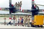 Curacao 7 mei 2002
Vertrek Prins Willem Alexander en Maxima met de KBX
Koninklijke Luchtmacht