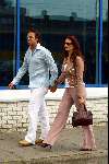 Hilversum 30 mei 2002
Begrafenis Bart de Graaff.
Marco Borsato en Leontine Borsato