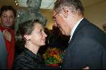 Amstelveen 28 mei 2002
Opening expositie Rita Kok.
Hans Dijkstal en Rita Kok