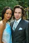 Hooge Vuursche 31 mei 2002
Presentatie tijdschrift van Glamago
Sonja Silva met Spiros