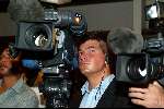 Curacao 7 mei 2002
Prins Willem Alexander en Maxima op Curacao met persconferentie  ivm Pim Fortuyn
Stan Storimans