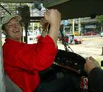 Den Haag 28 mei 2003
Memisa dag met o.a. Albert Verlinde achter het stuur van de tram