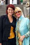 Amsterdam 27 mei 2003
sheila de vries en anouk v nes bij roseparty in het vondelpark