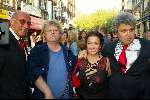 Amsterdam 26 mei 2003
premiere intervieuw in tuschinski
Theo v gogh en theodoor dolman met katja schuurman en Arie Olivier