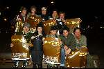 Amsterdam 10 april 2003
georgina verbaan aukje van ginneken sebastiaan la brie robin rienstra anouk v Nes Daniel Rivas posters plakken voor behoud  oerang oetan
