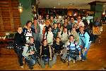 Schiphol 5 mei 2003
vertrek bobo in the bush 
Christine v d Horst, peggy jane de schepper,