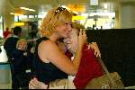 Schiphol 5 mei 2003
vertrek bobo in the bush 
Christine v d Horst