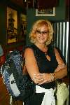 Schiphol 5 mei 2003
vertrek bobo in the bush 
Christine v d Horst